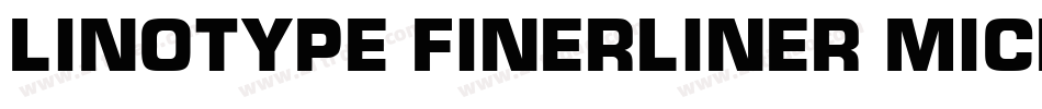 Linotype Finerliner Micro字体转换